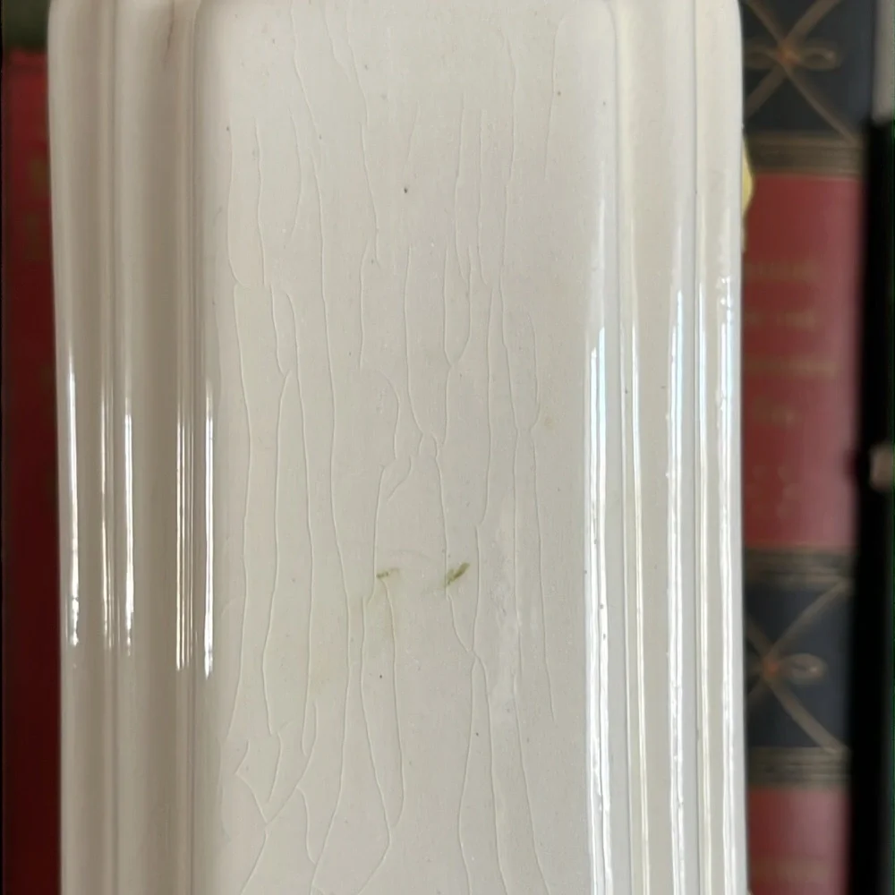 Retro Artistic Potteries California #308 Yellow Rose Art Deco Vase 7”